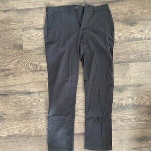 Black Athletic Straight Modern Chino Pant 32 X 34 Wedding Guest, Work, Mens